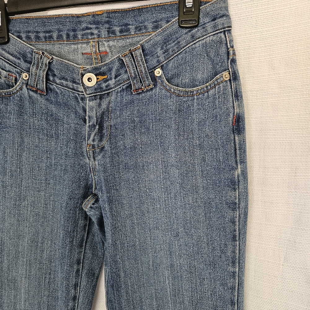 Slim Boot Cut‎ Jeans Low Rise Work Jean - Picture 2 of 9